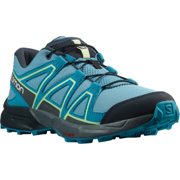 Turquoise Salomon Speedcross Kids' Hiking Shoes | IE UF3809